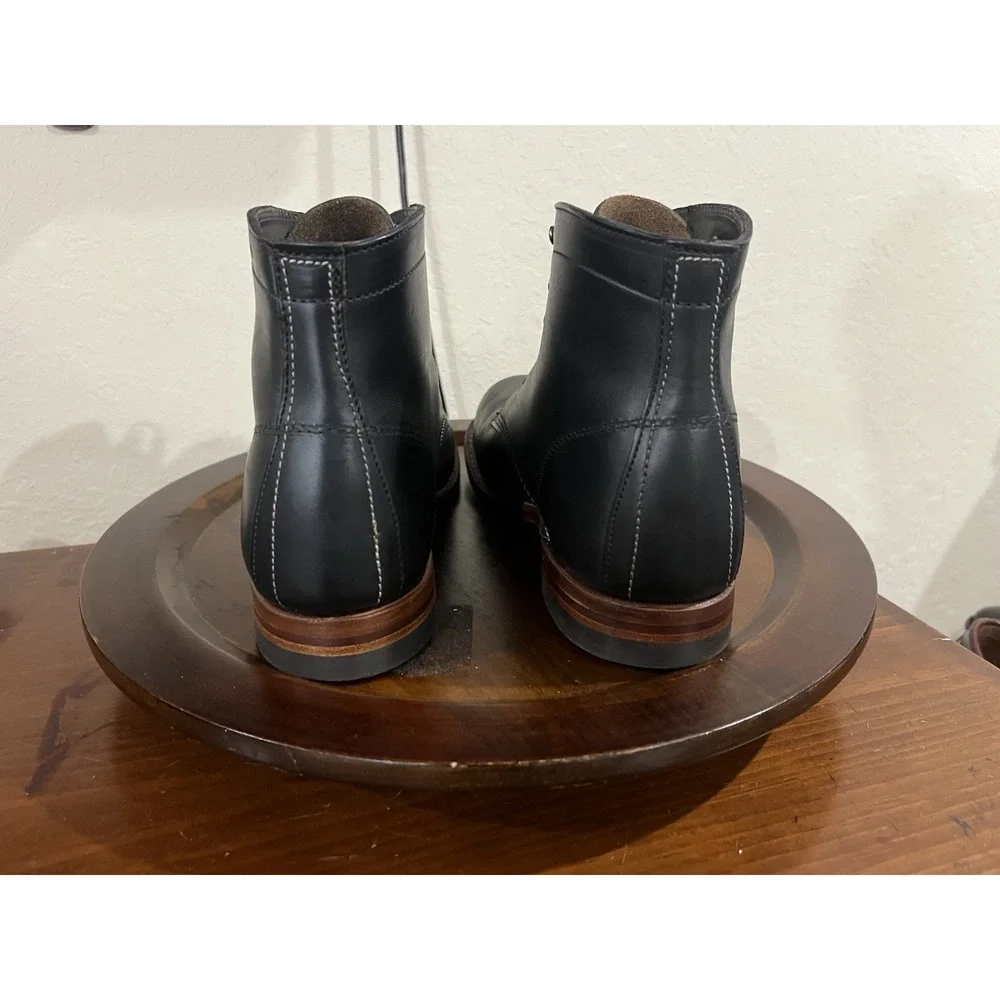 Wolverine 1000 Mile Cap Toe Work Boots Leather BlackUSA  Vibram Lace‎ Up 10 D